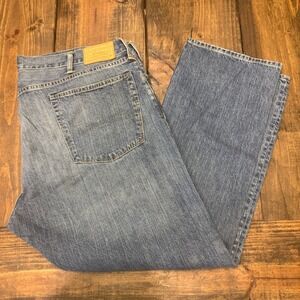 Polo Ralph Lauren Hampton Relaxed Straight Leg Blue Denim Jeans, men's 42x30 y2k